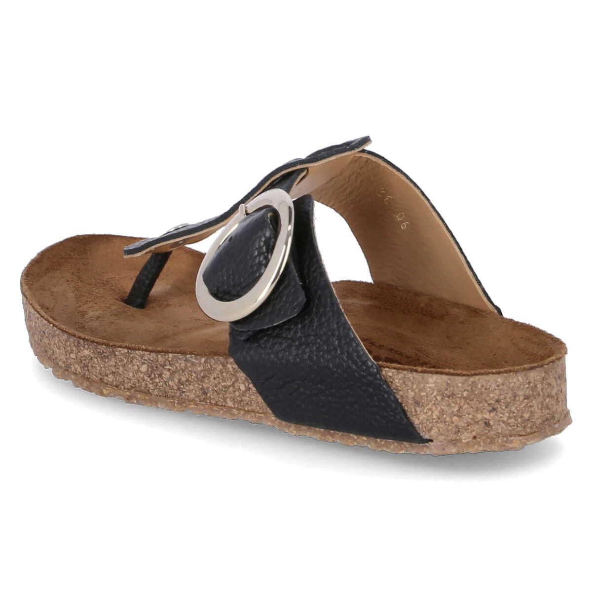 HAFLINGER Klassische Sandalen schwarz 2021 Round Buckle Corinna