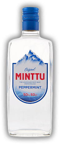 Minttu Peppermint Liqueur Finland 50% 0,5 Liter Minttu Peppermint Liqueur Finland 50% 0,5 Liter Herrlich pfefferminzig und frisch. 0,5	 Liter - Vol 50%