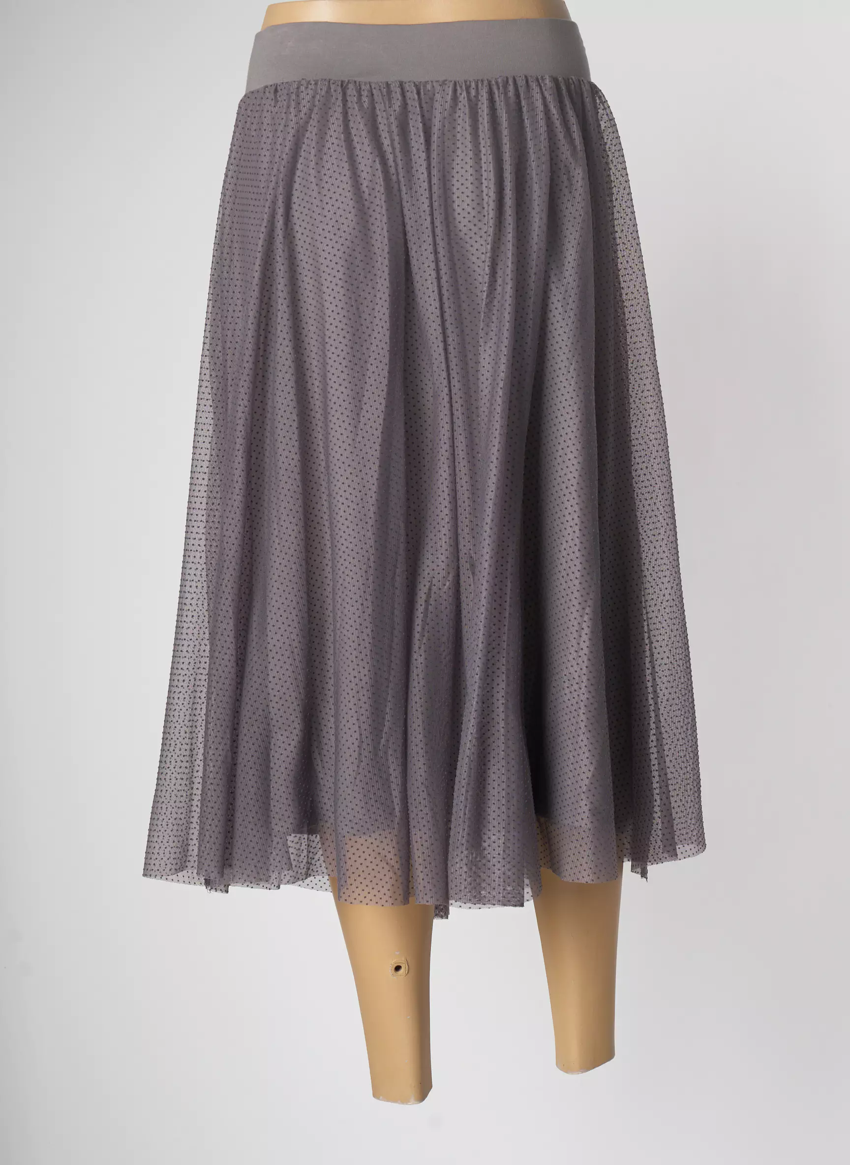Myti Jupes Mi Longues Femme couleur gris