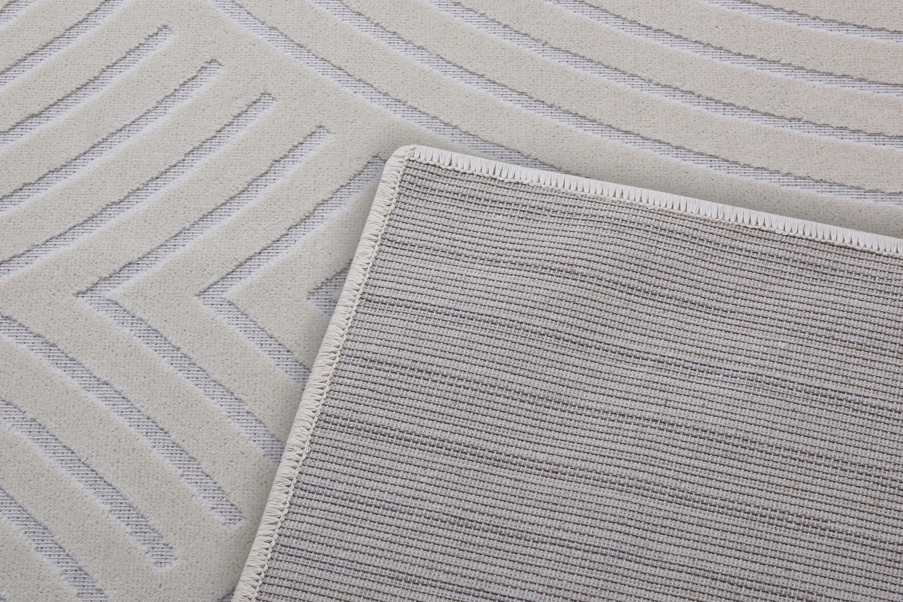 Teppich Faron, HANSE Home, rechteckig, Höhe: 3 mm, Kurzflor, Skandi, Boho, 3D Effekt, Wohnzimmer, Schlafzimmer, Flur