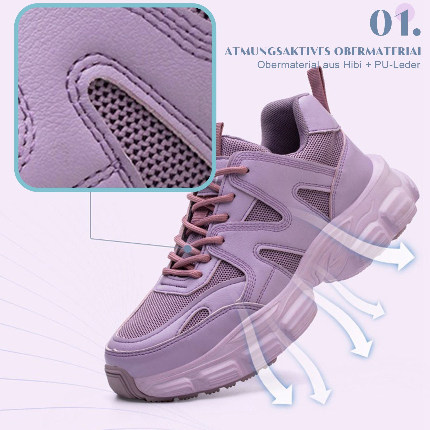 Daisred Arbeitsschuhe Damen Safety Leicht Sicherheitsschuhe Arbeitsschuh
