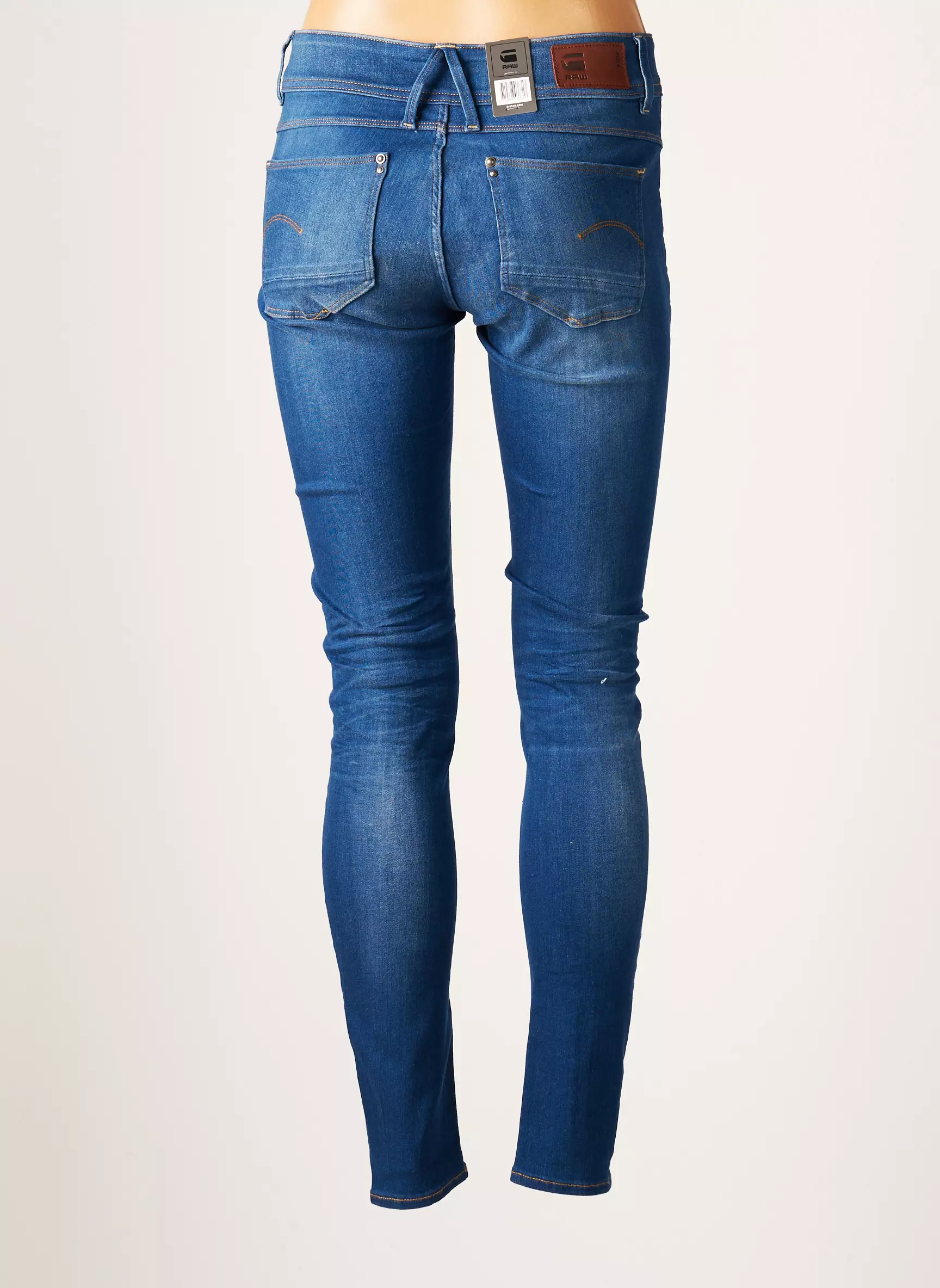 G Star Jeans Skinny Femme couleur bleu