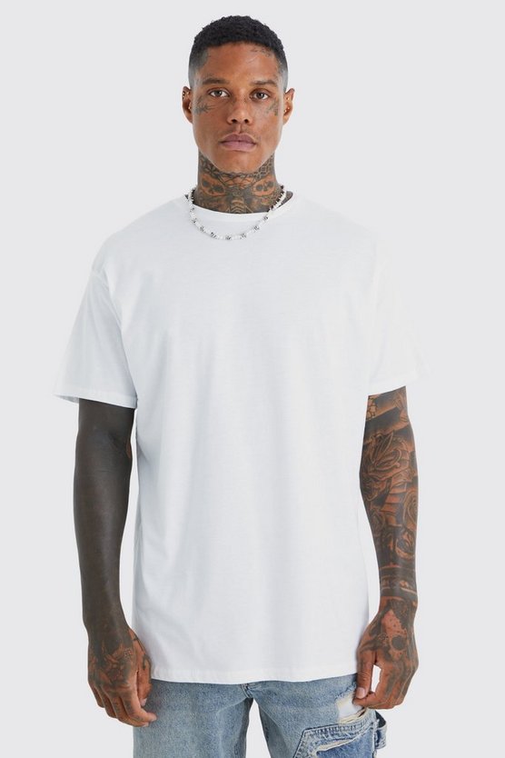 Oversize Worldwide T-Shirt mit Print