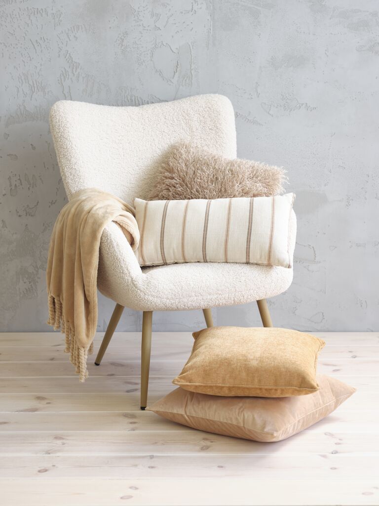 BONDEROSE Fleecepledd BONDEROSE 130x170 latte