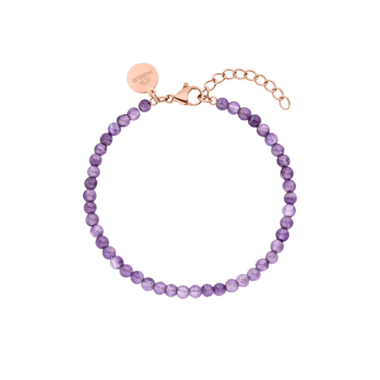 Armband Amethyst mit Perlen