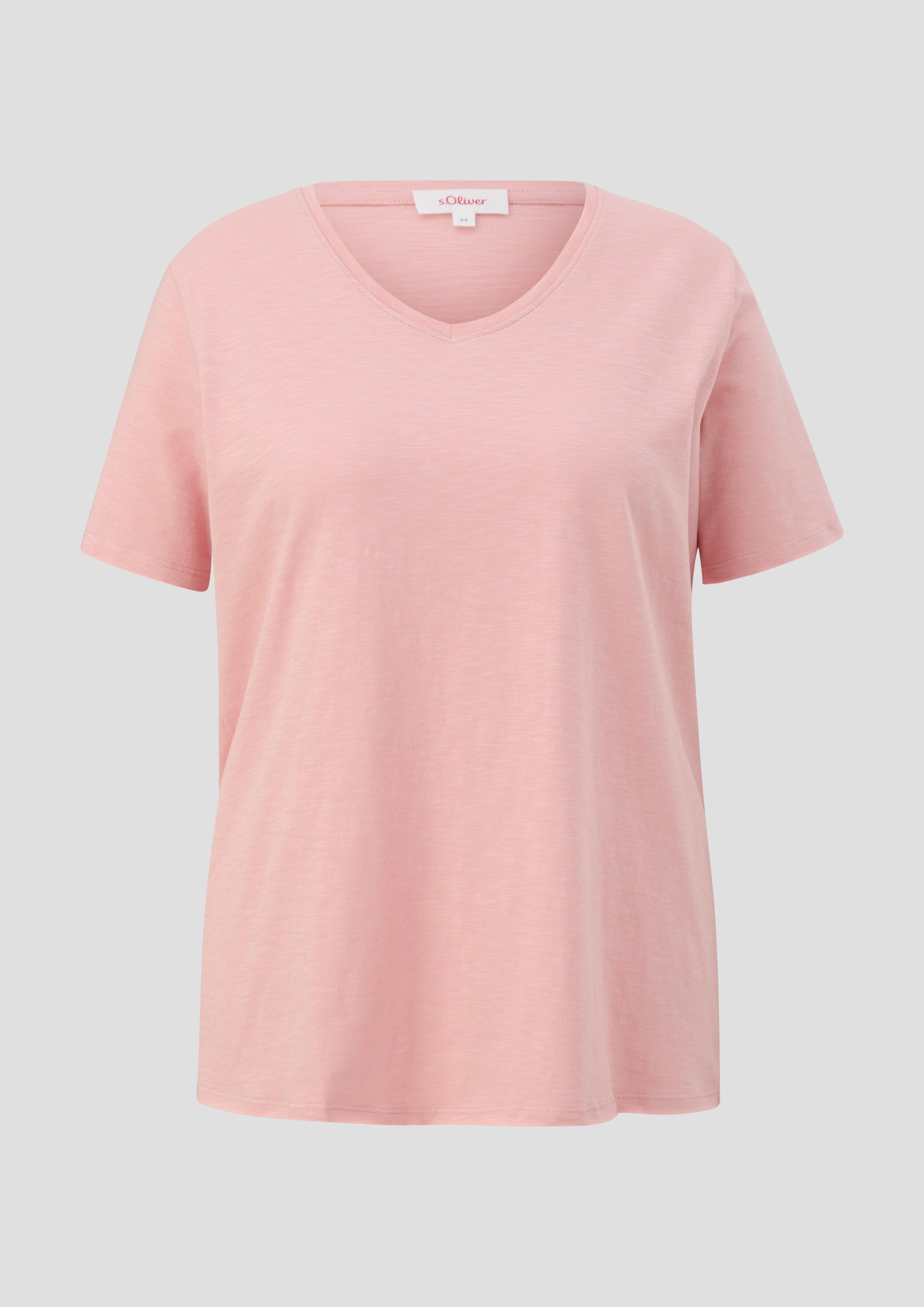 T-Shirt mit V-Ausschnitt  2151514-4258