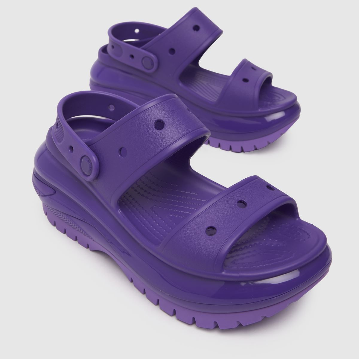 Crocs Mega Crush szandál lila színben