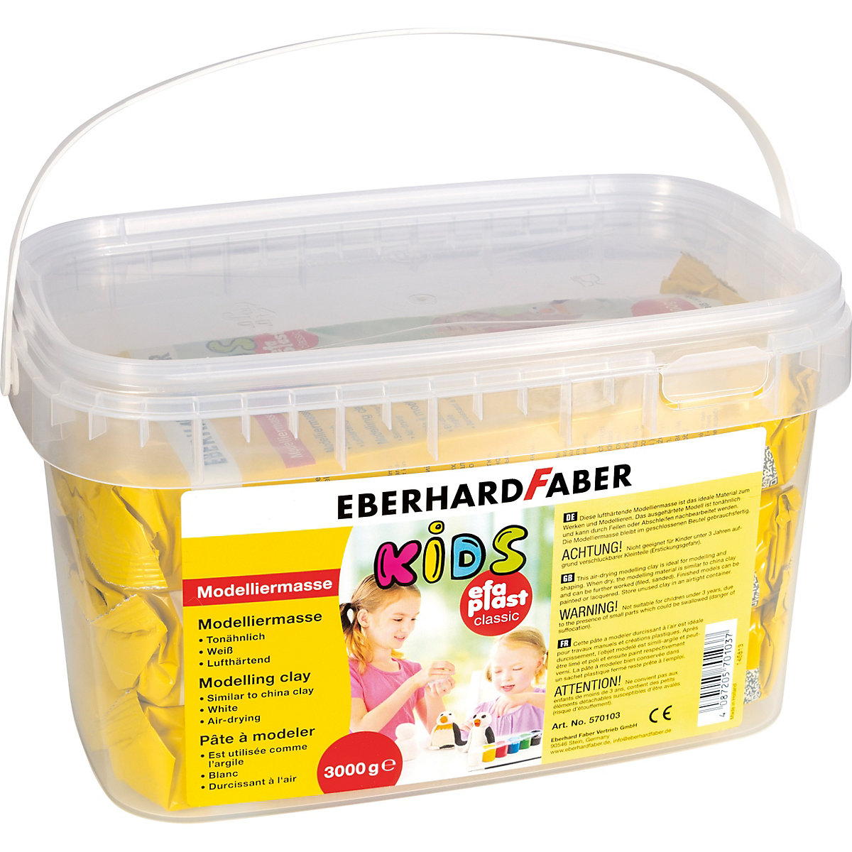 EFA Modelliermasse Plast Classic, 3 kg weiß