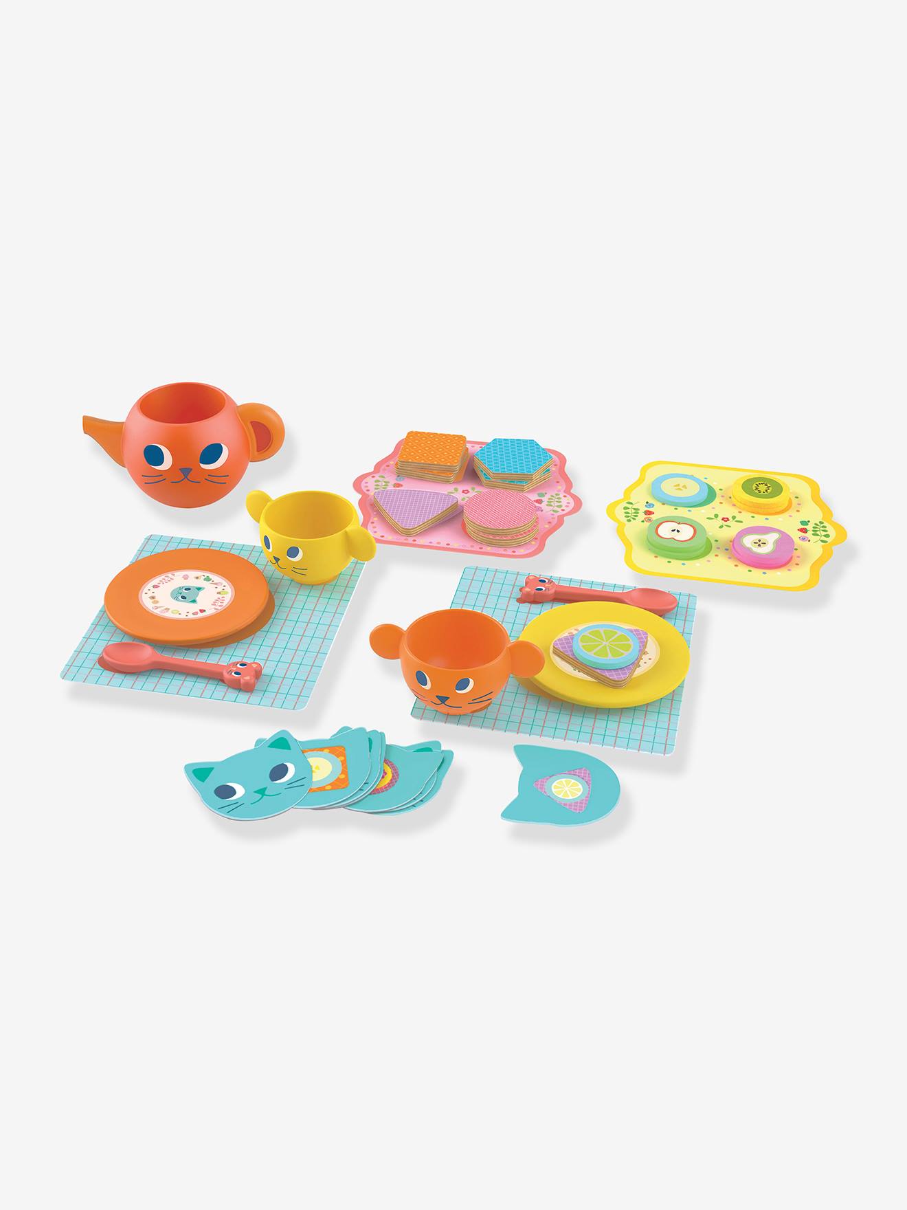 Dinette chats gourmands DJECO bleu