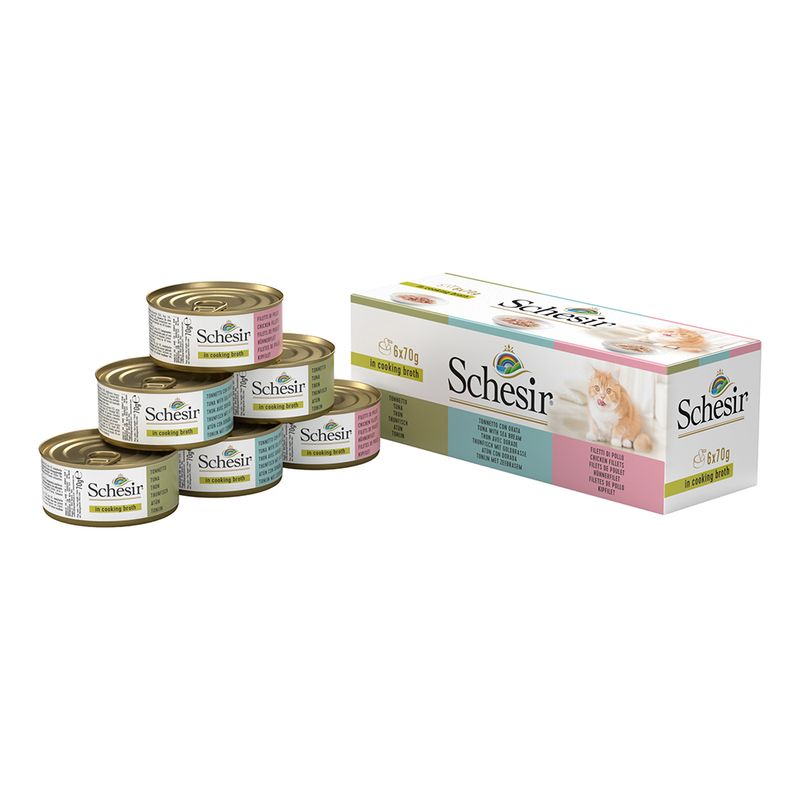 Sparpaket Schesir in Brühe 24 x 70 g zu TOP-Preisen