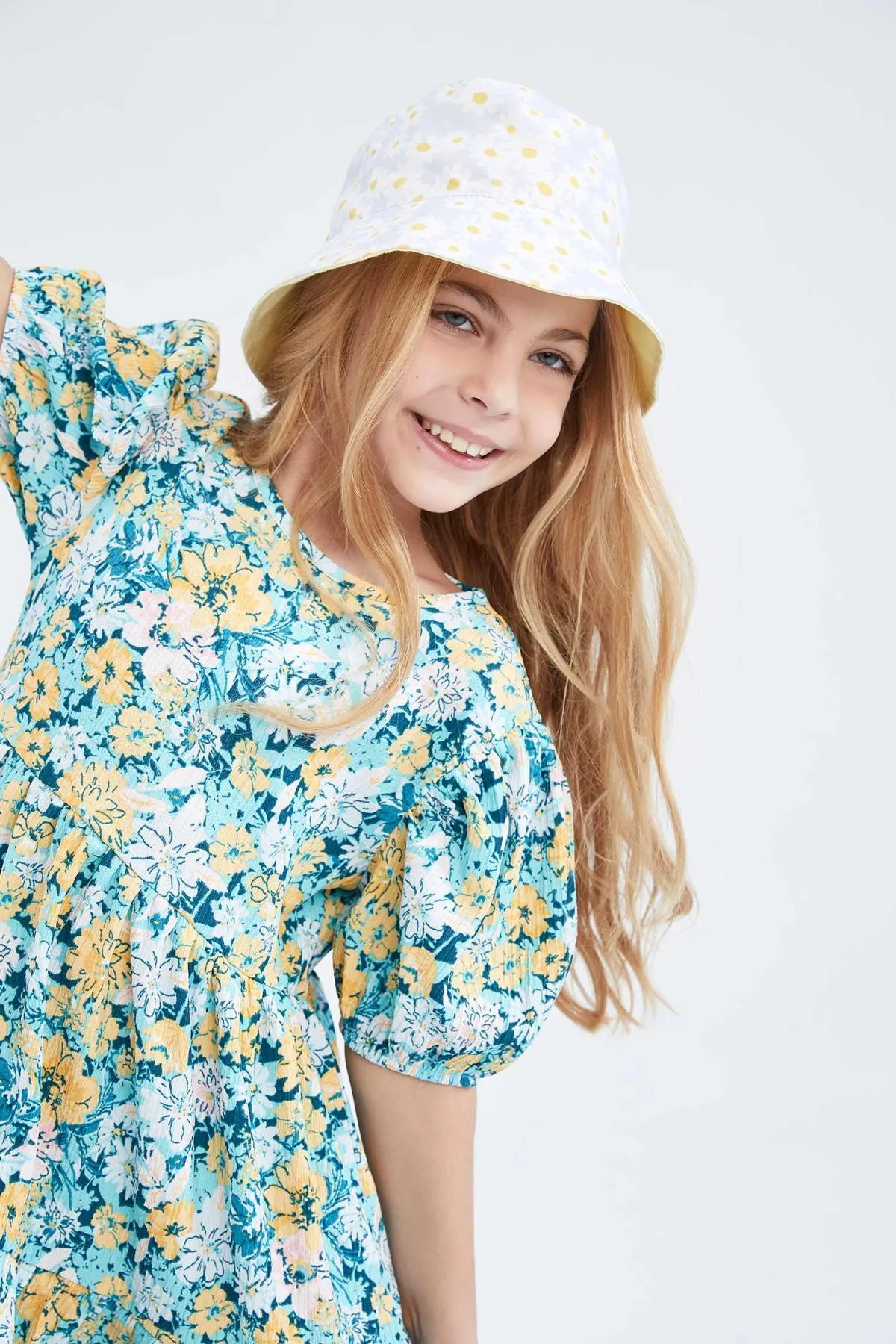 DeFacto  Geblümtes Kurzarmkleid für Mädchen Z5274a623sm