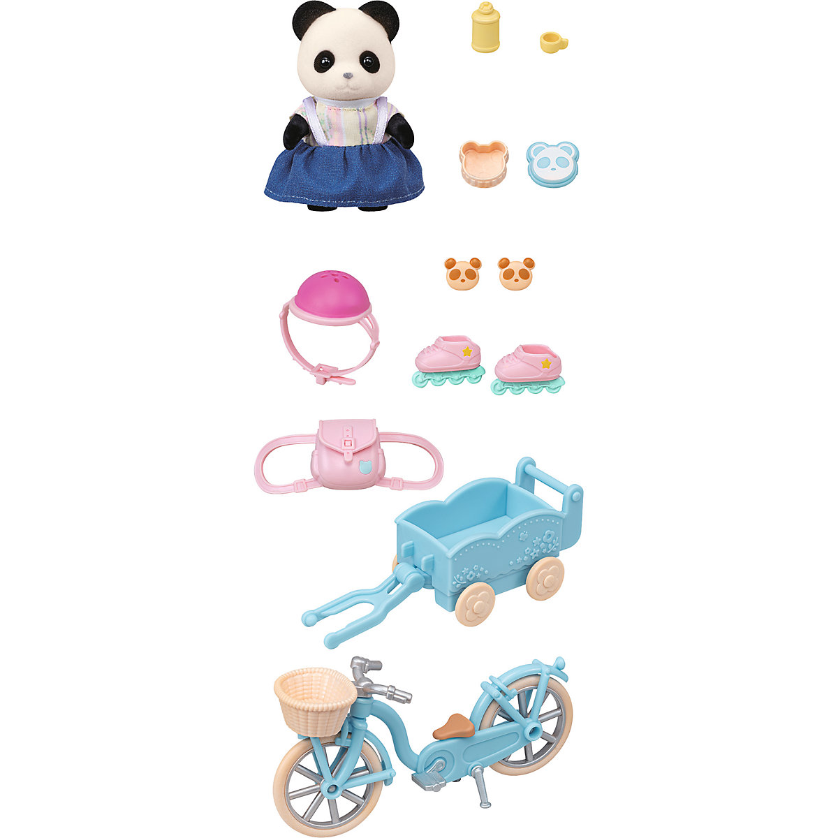 Sylvanian Families Fahrrad und Rollschuhe Spielset mit Figur