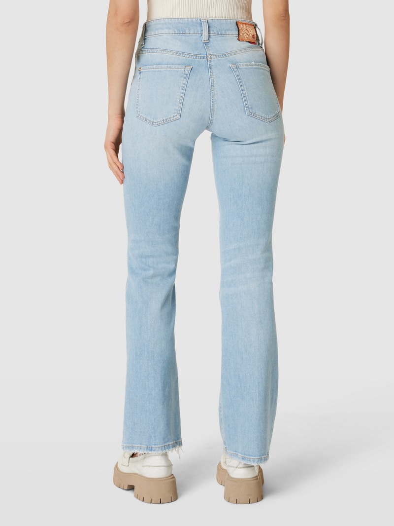 Jeans mit ausgefranstem Saum Modell 'PARIS' in hellblau