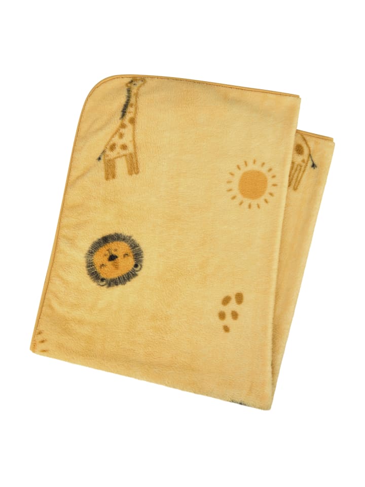 Sterntaler Babydecke Plüsch SAFARI in ocker günstig kaufen onesize