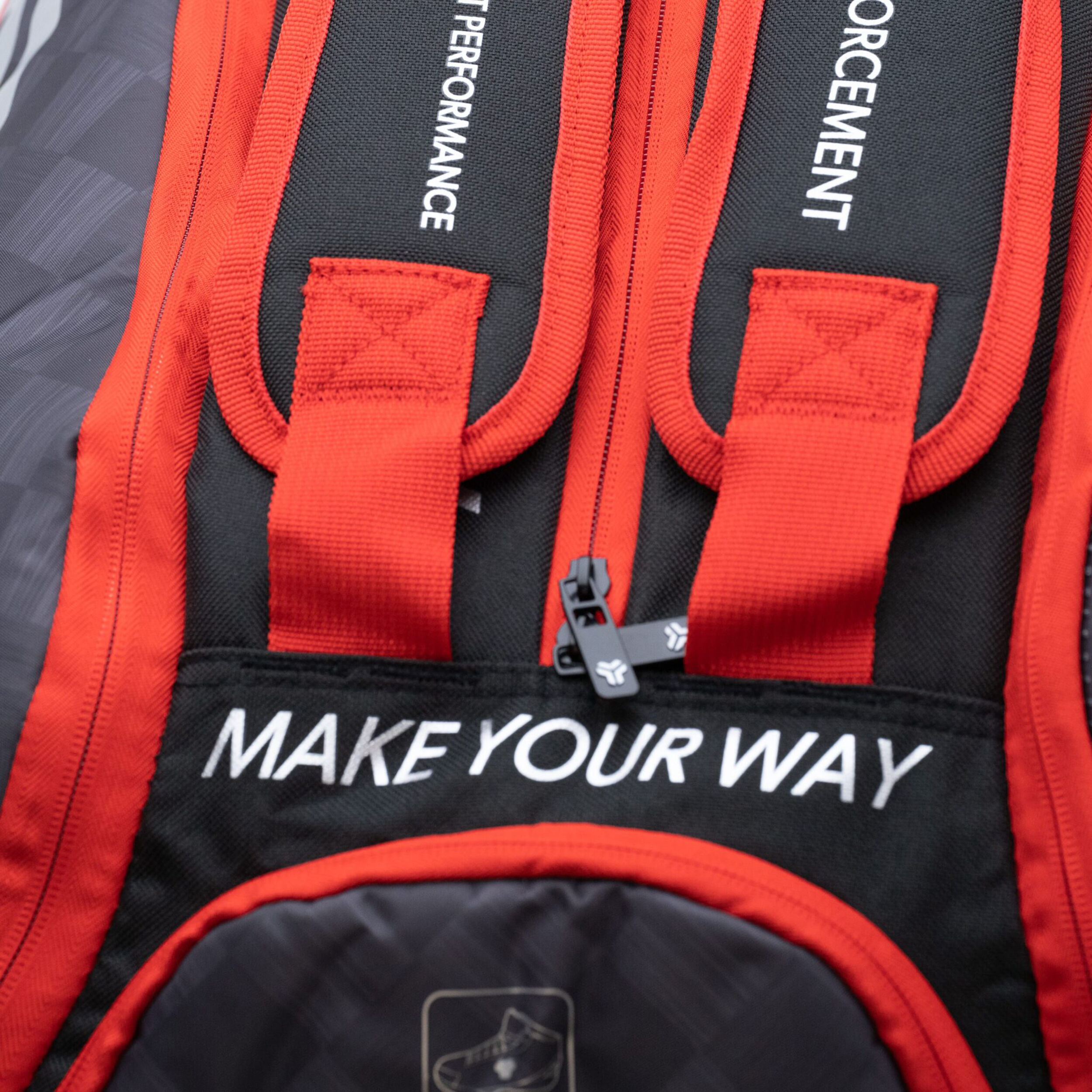 Blaidd Padelschlägertasche - Rot, Schwarz