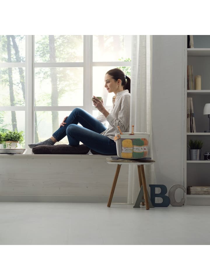relaxdays Drahtkorb in Weiß günstig kaufen onesize