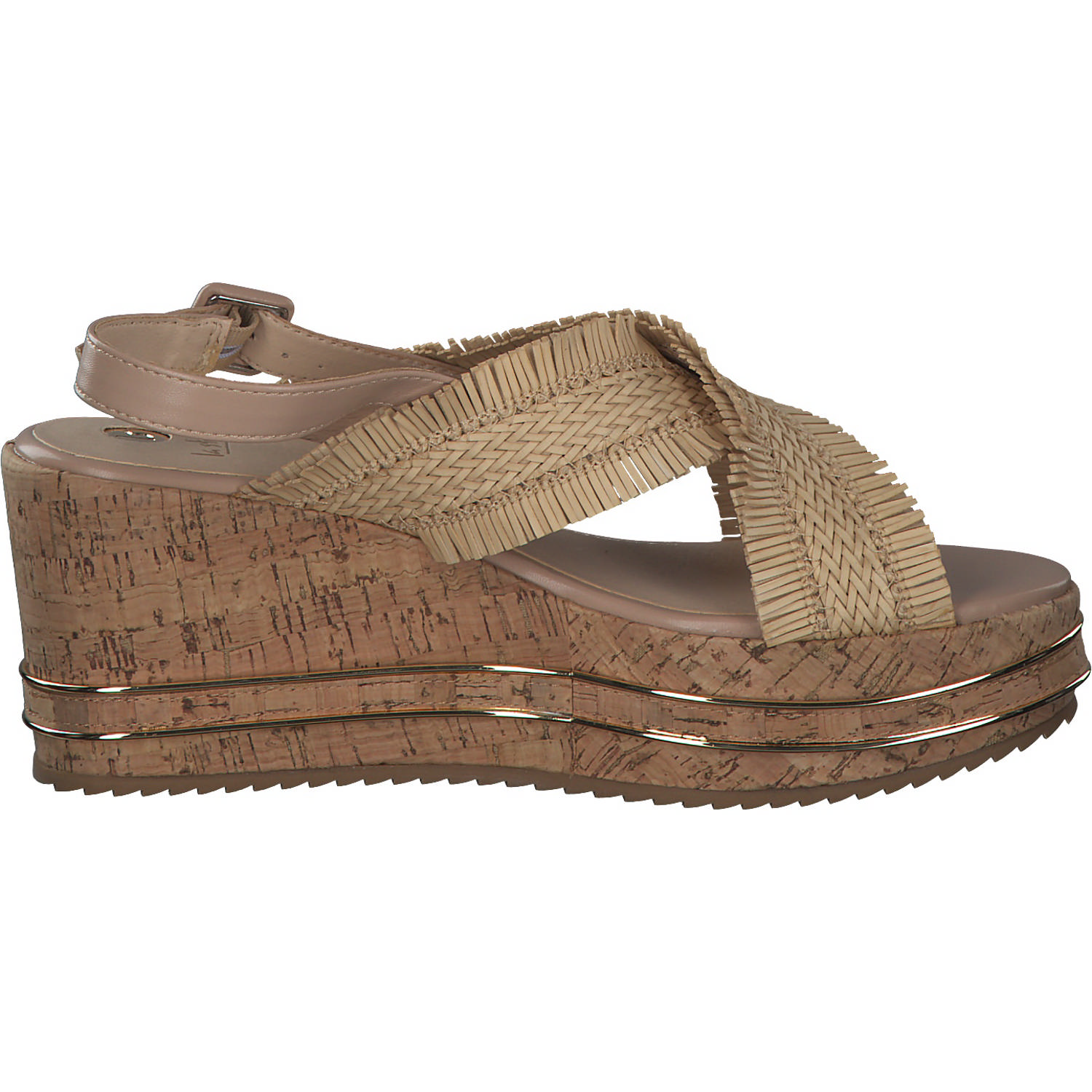La Strada 2001329, Keilsandaletten, Damen, Beige