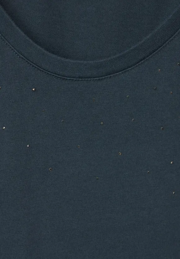 Street One Shirt mit Steinchendeko