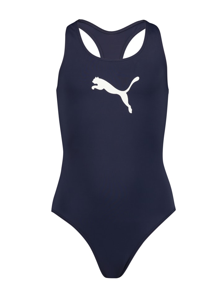 Puma Badeanzug PUMA SWIM GIRLS RACERBACK in Navy günstig kaufen