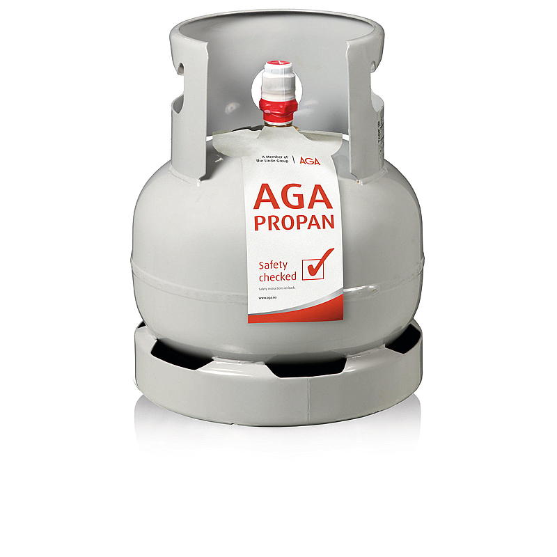 Propan 5 kg Stål, kjøpe, Aga