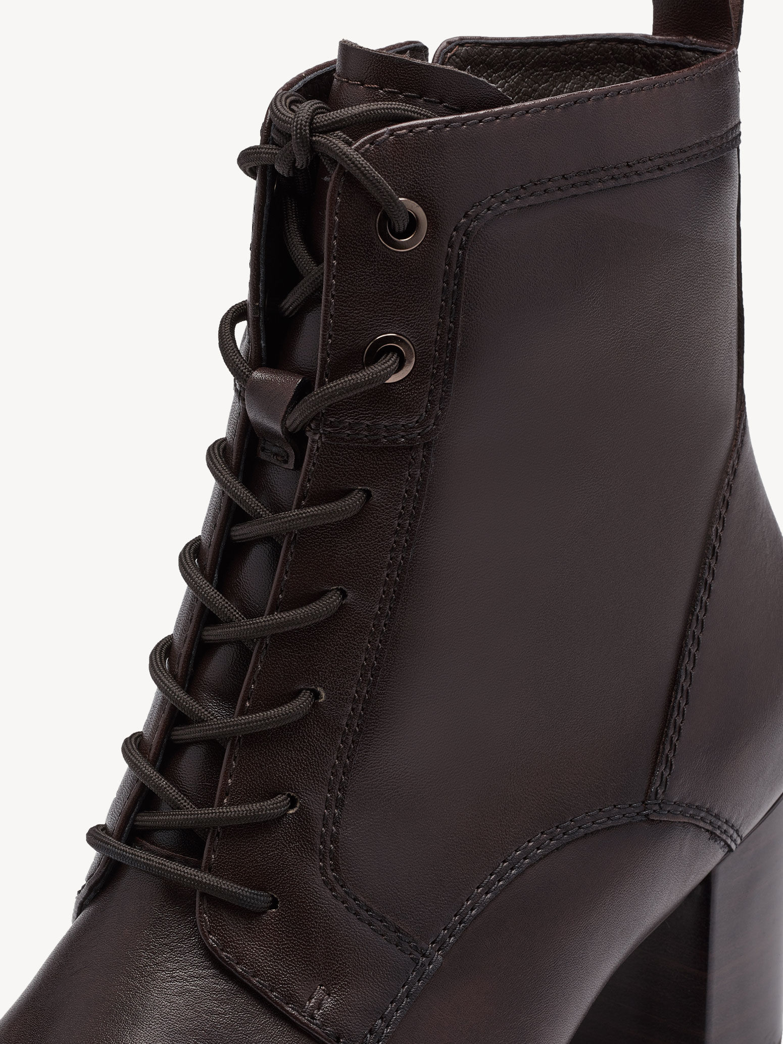 Bottine en cuir - marron
