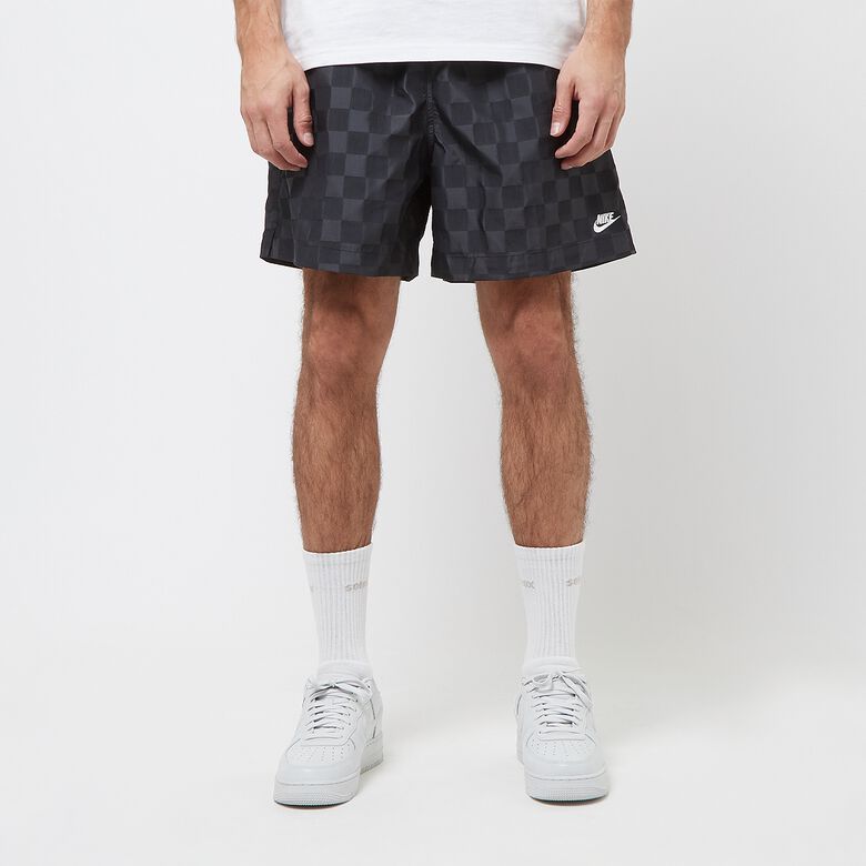 NIKE Club Flow Short Checkers black/white