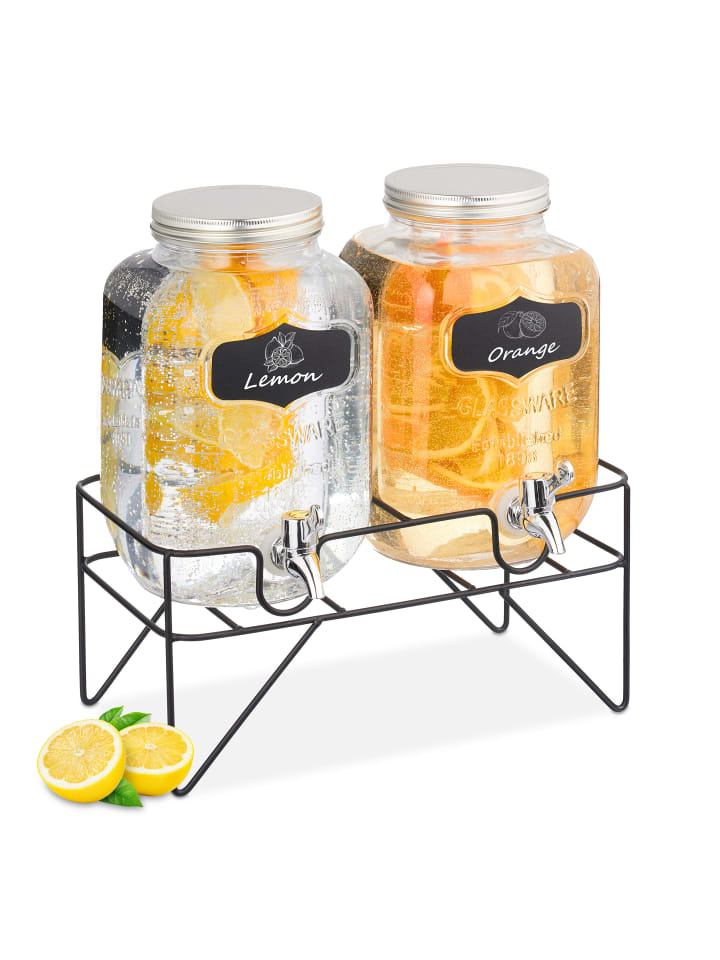 relaxdays Getränkespender in Transparent günstig kaufen onesize