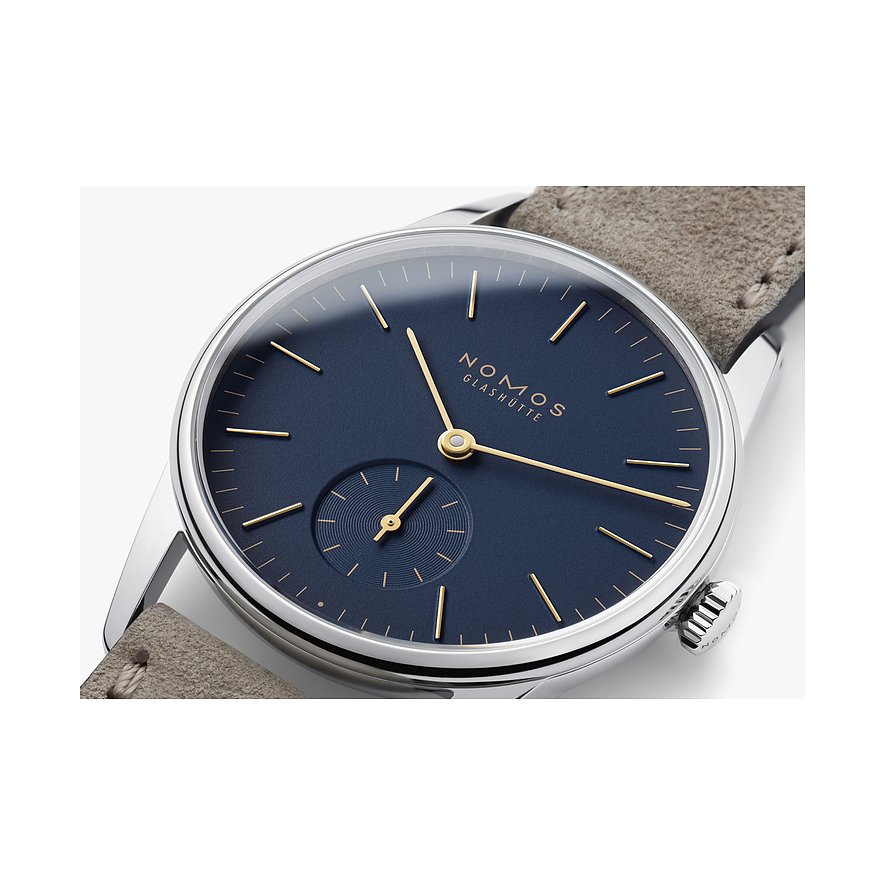 Nomos Glashütte Unisexuhr Orion 33 nachtblau