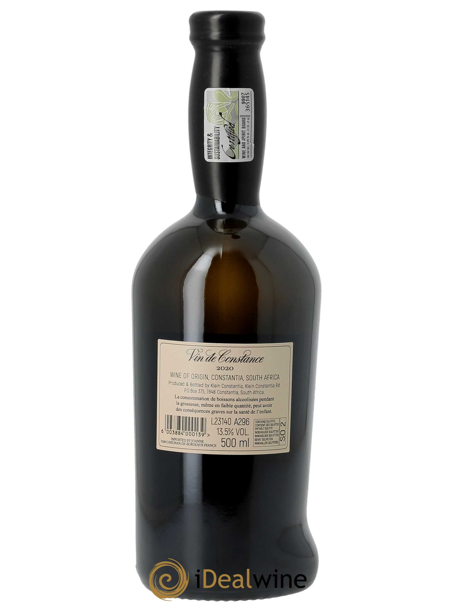 Vin de Constance Klein Constantia L. Jooste (50cl) 2020 - Lot de 1 Bouteille