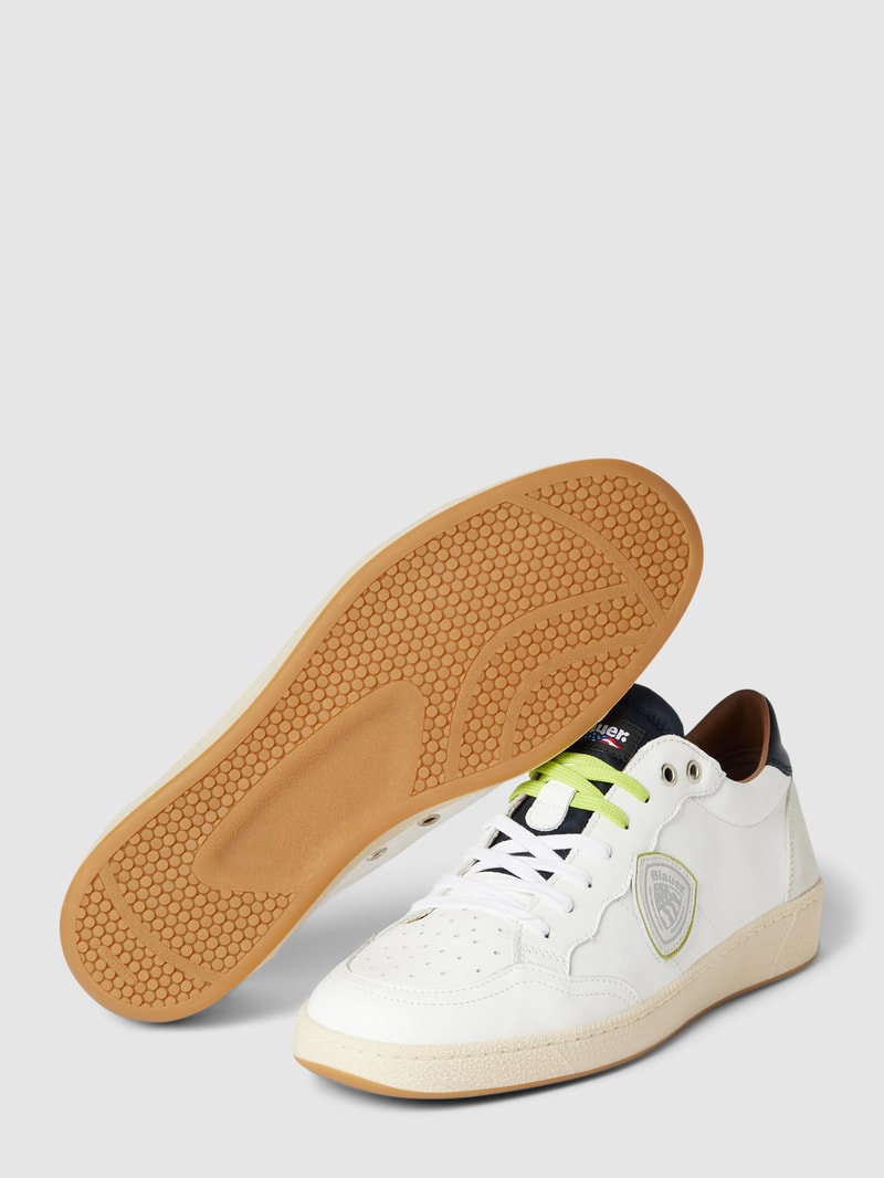 Sneaker aus Leder mit Logo-Patch Modell 'MURRAY' in weiß