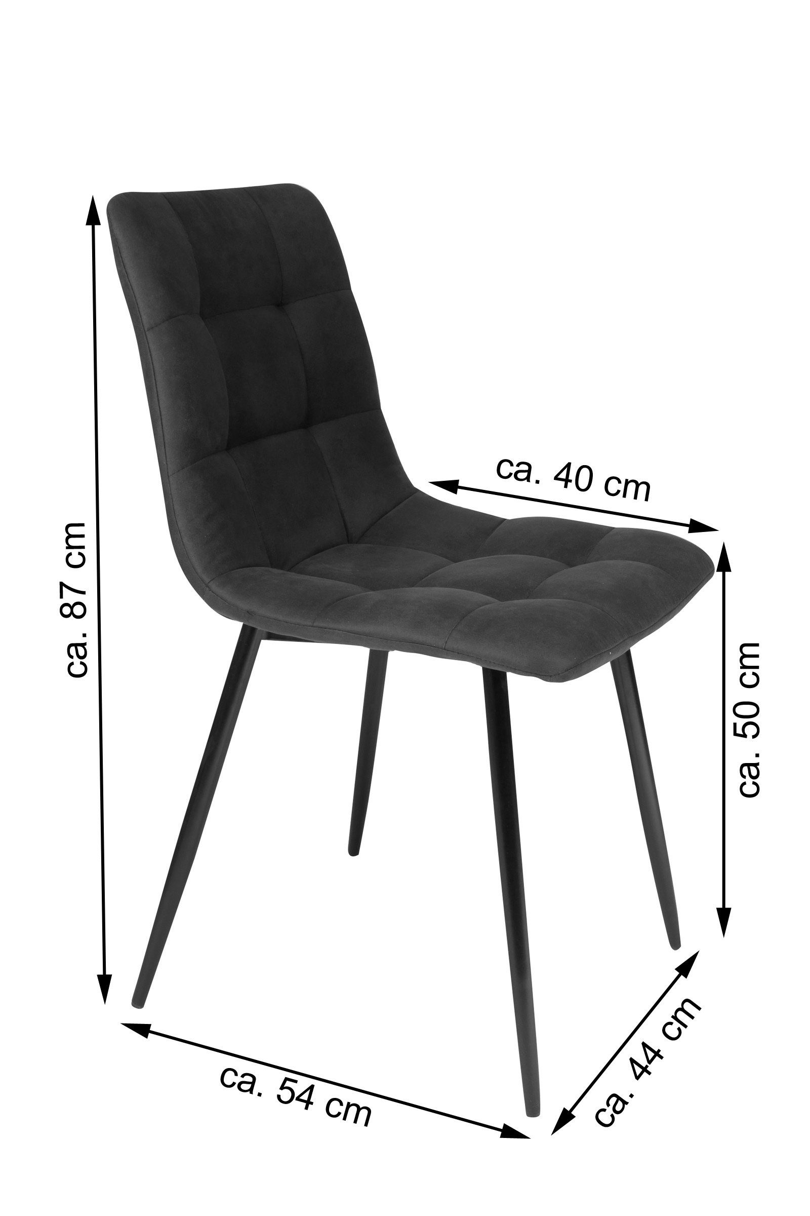 Junado® Schalenstuhl Ulli, bequemer Sitzkomfort mit braunem Stoffbezug