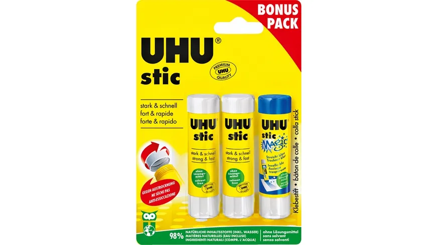 UHU Klebestift 2+1Magic Stick 24.6 g