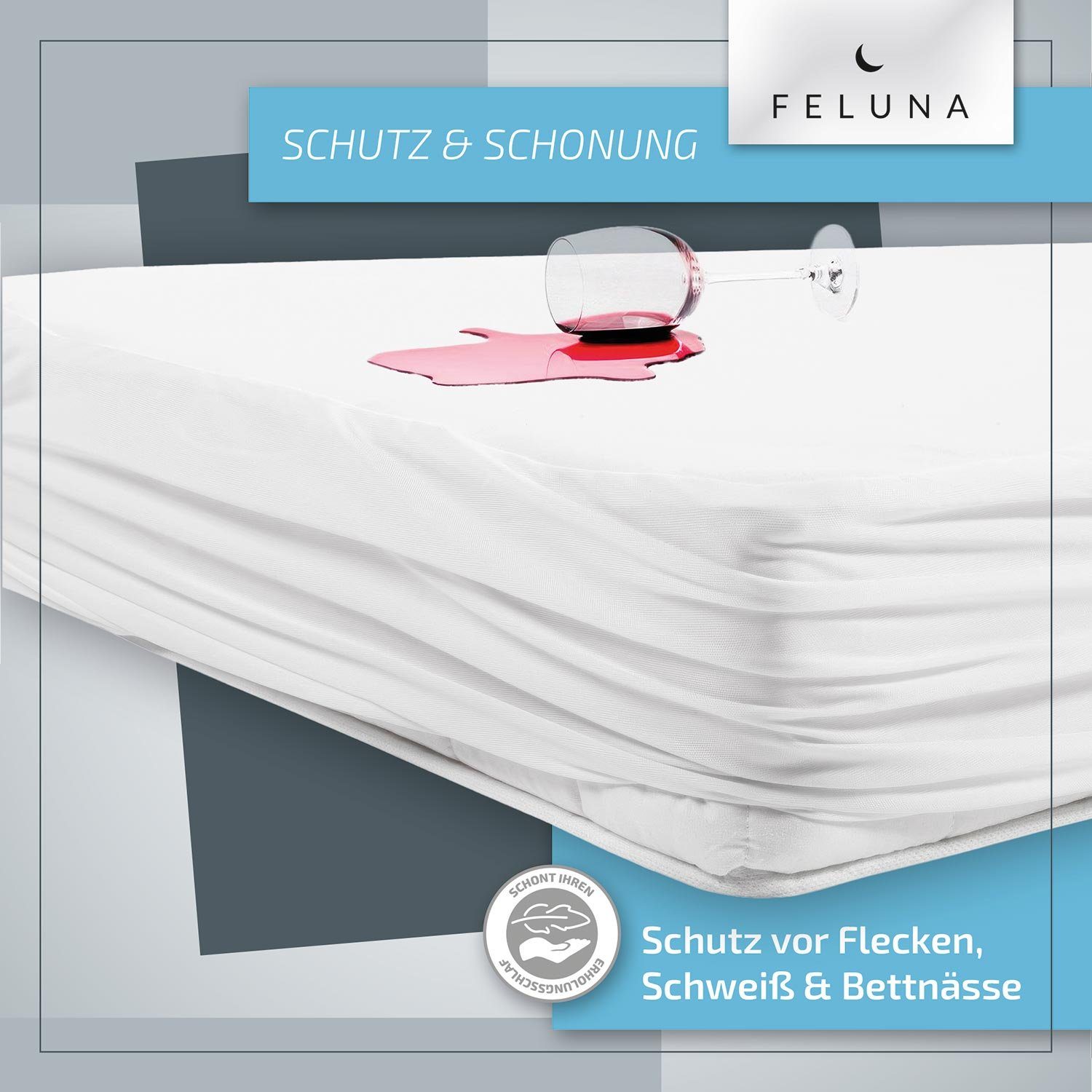 Matratzenschoner Matratzenauflage Feluna, Betteinlage aus Flanell