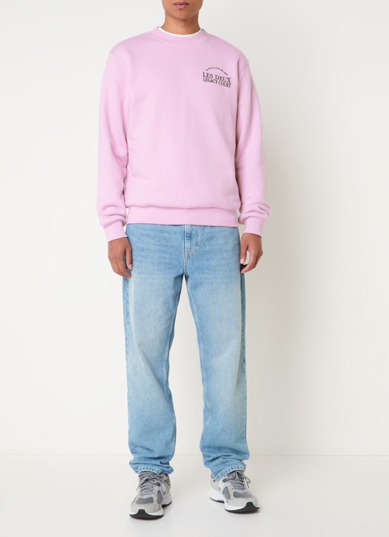 Maglione Les Deux Legacy con logo e stampa sul retro.