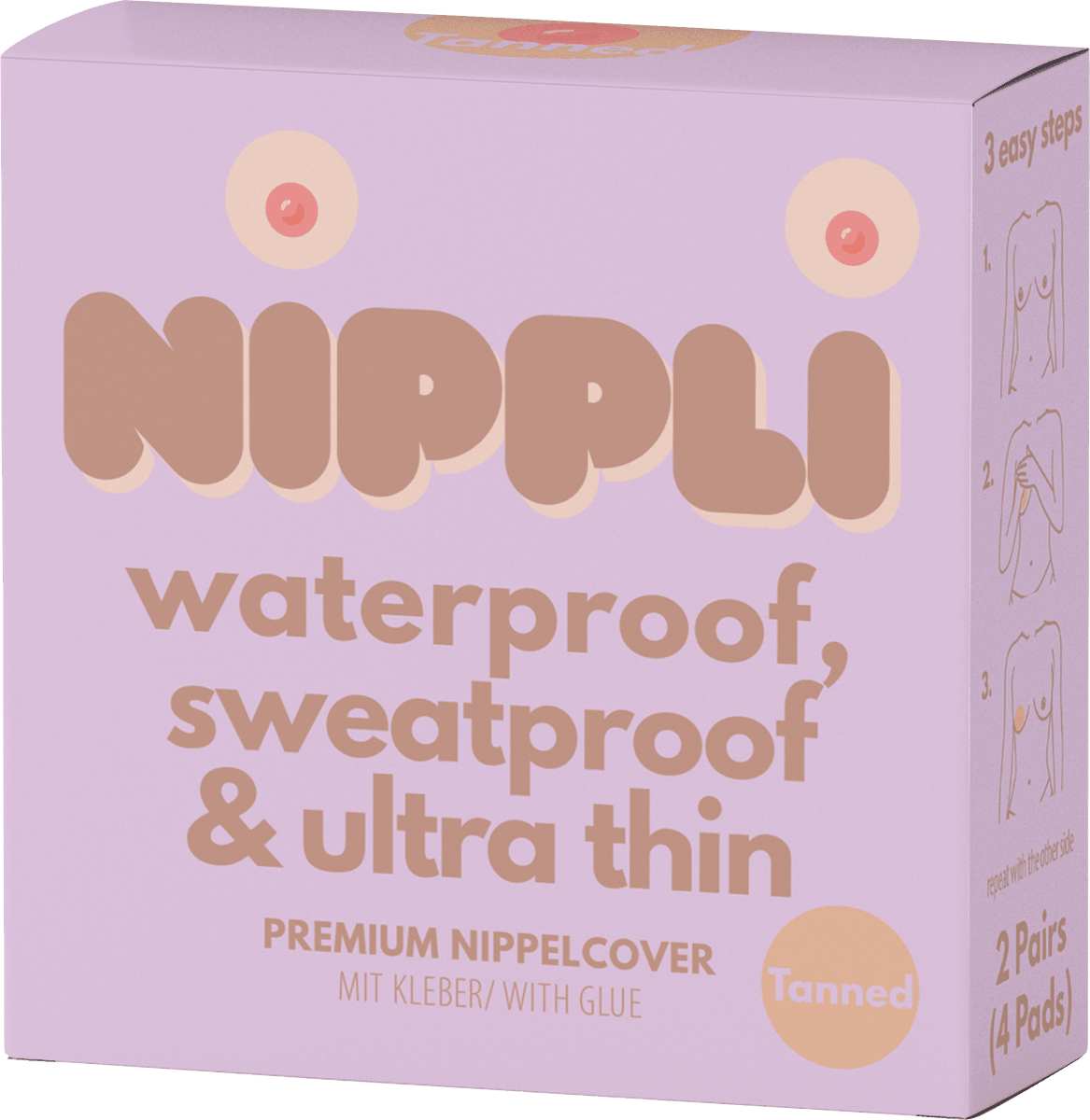 Nippelcover Tanned Mit Kleber (2 Paar), 4 St