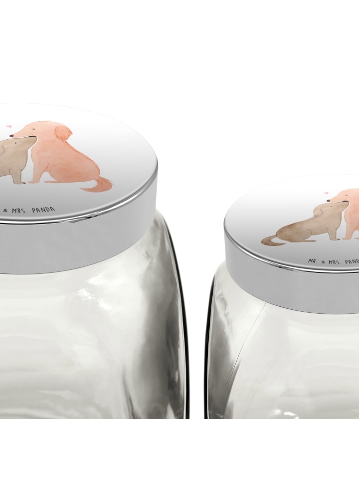 Mr. & Mrs. Panda Leckerli Glas Hunde Liebe ohne Spruch in Weiß günstig kaufen