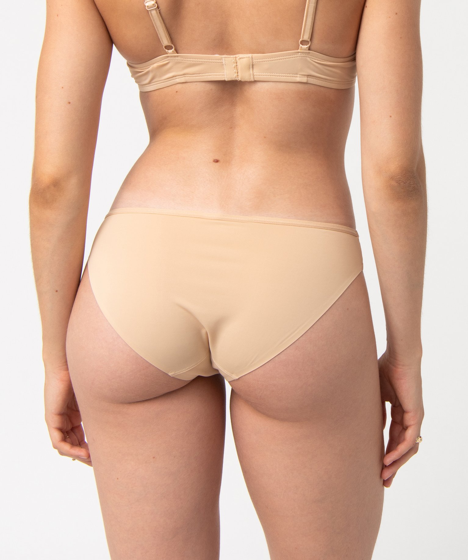 Lot de 2 slips en microfibre beige | GEMO