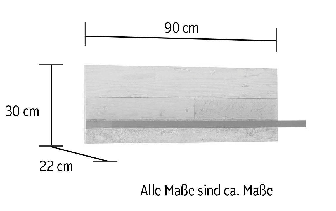 Home affaire Küche Sherwood, Breite 201 cm, ohne E-Geräte