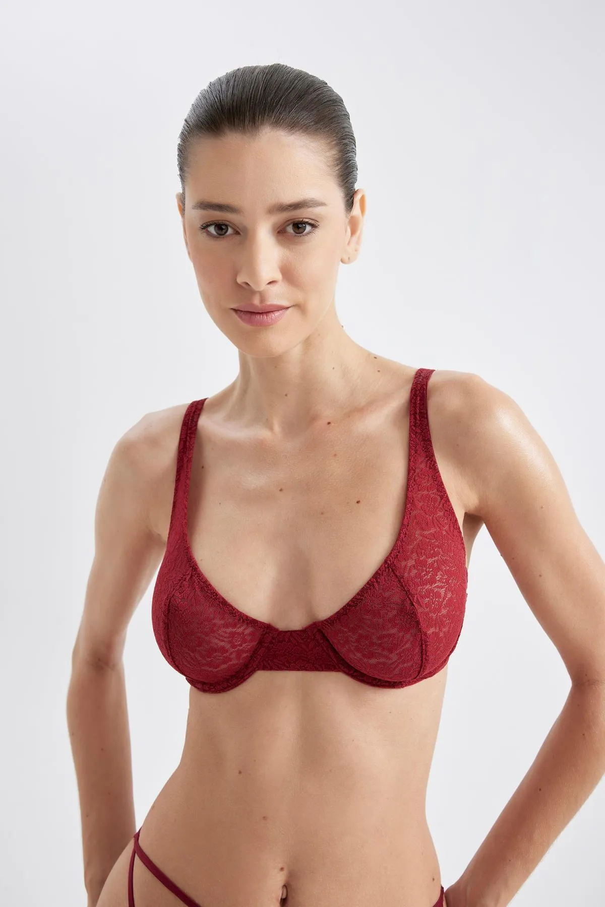 DeFacto  Fall In Love – Spitzen-BH ohne Träger und ohne Polsterung A8419ax23wn