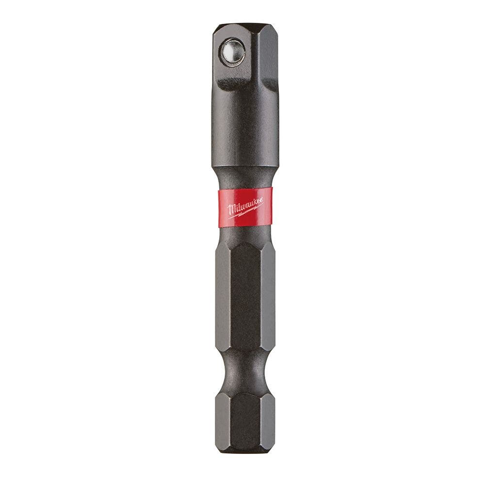 MILWAUKEE 1/4-Hex to 1/4-Drive Socket Adaptor Bit - SHOCKWAVE 48325030