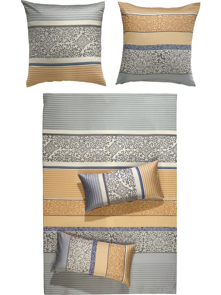 REDBEST Satin Bettwäsche in beige günstig kaufen