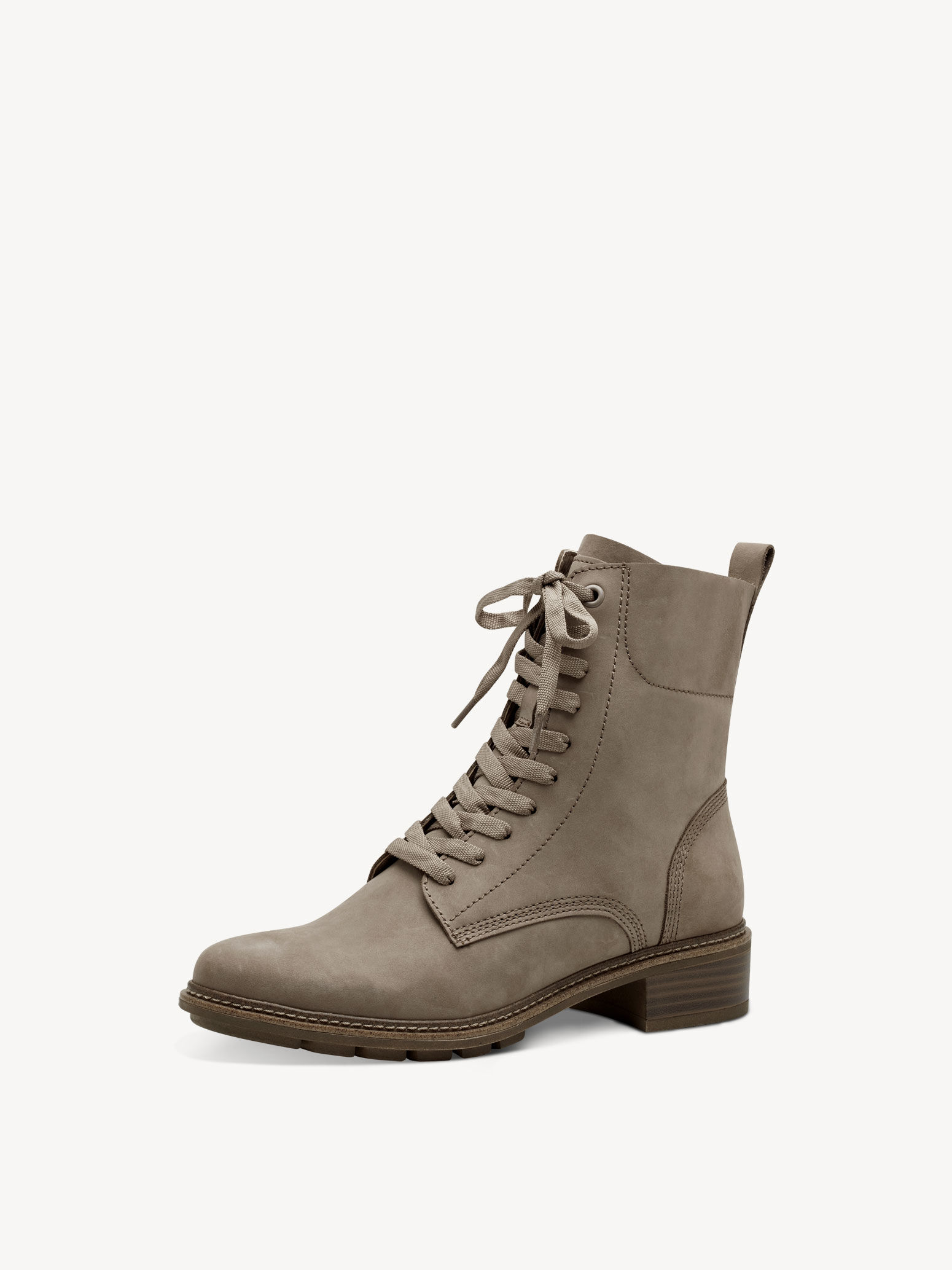 Bottine en cuir - beige