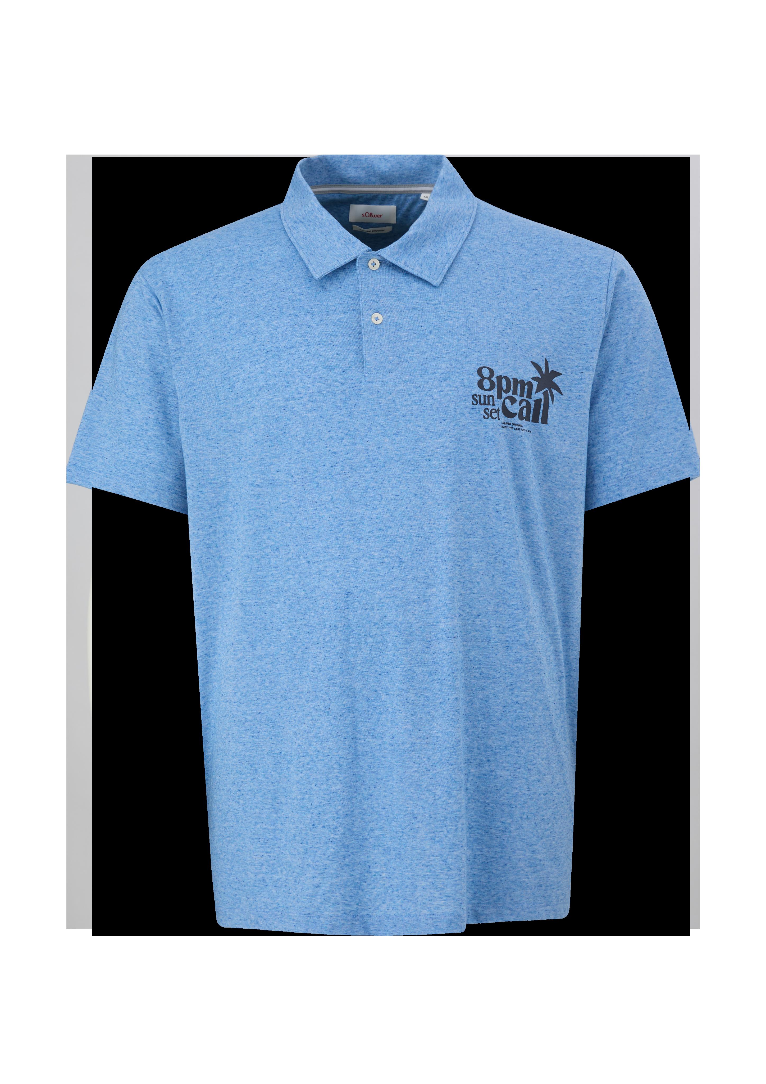 Meliertes Polo-Shirt  2135565-54D1