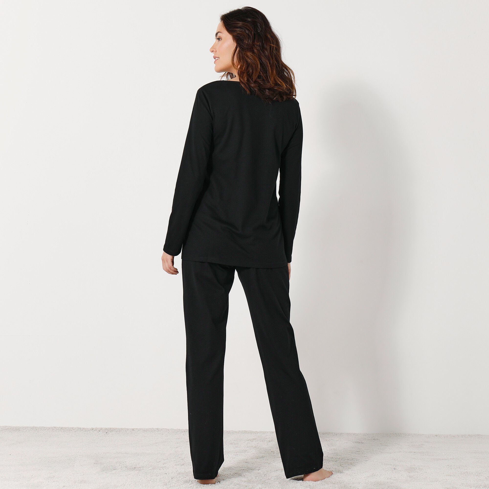 Pyjama manches longues motif 