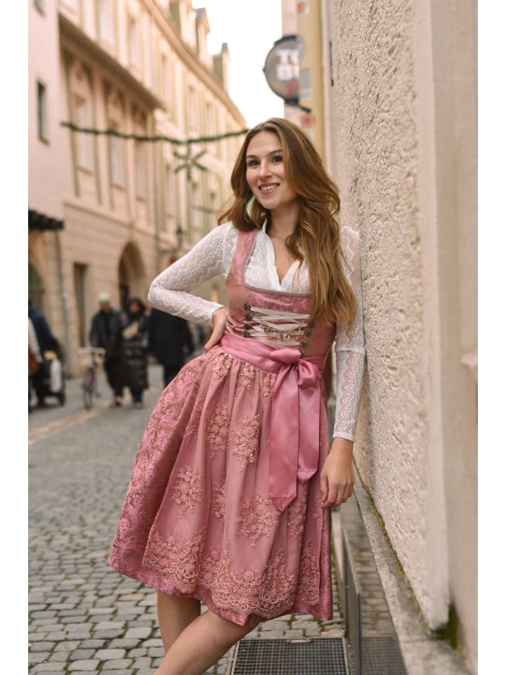 Edelnice Midi Dirndl Sophia in rose günstig kaufen