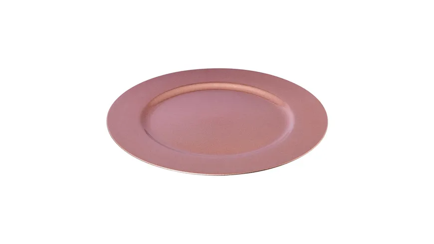 CREATIV HOME Melamin Teller rund Shining rosa