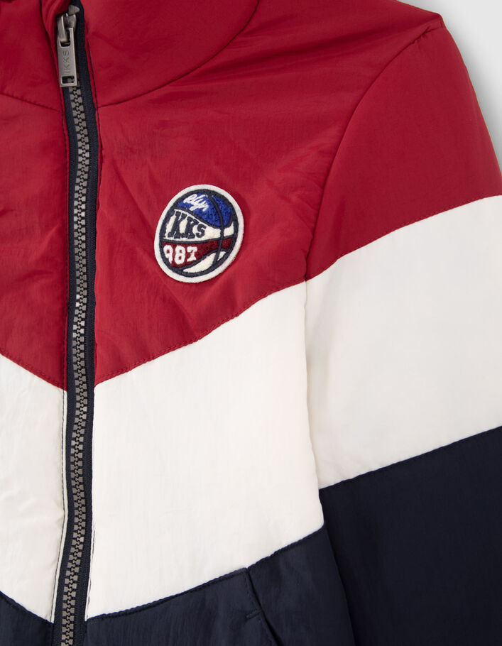 Parka 2-en-1 marine et doudoune color block garçon