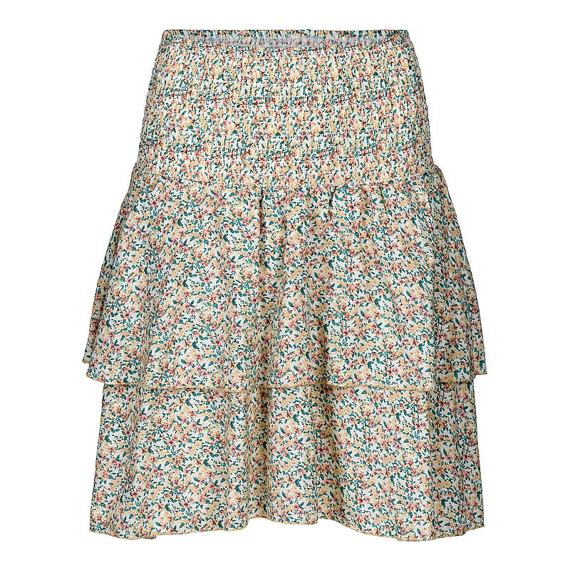 Volangskjørt str S/M-L/XL m/blomstermønster