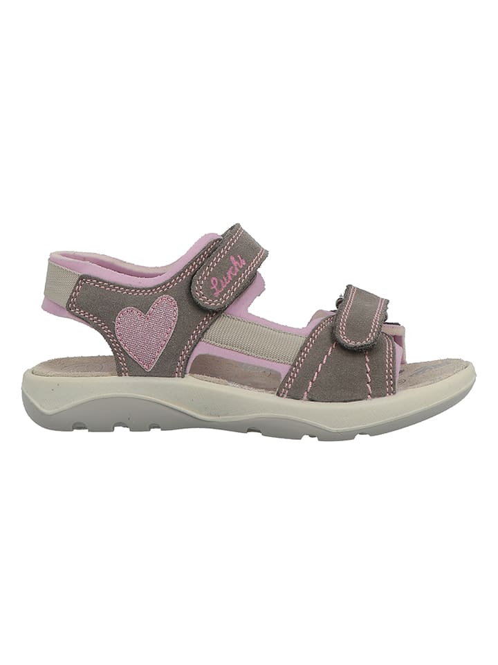 Lurchi Leder-Sandalen in Braun/ Rosa günstig kaufen