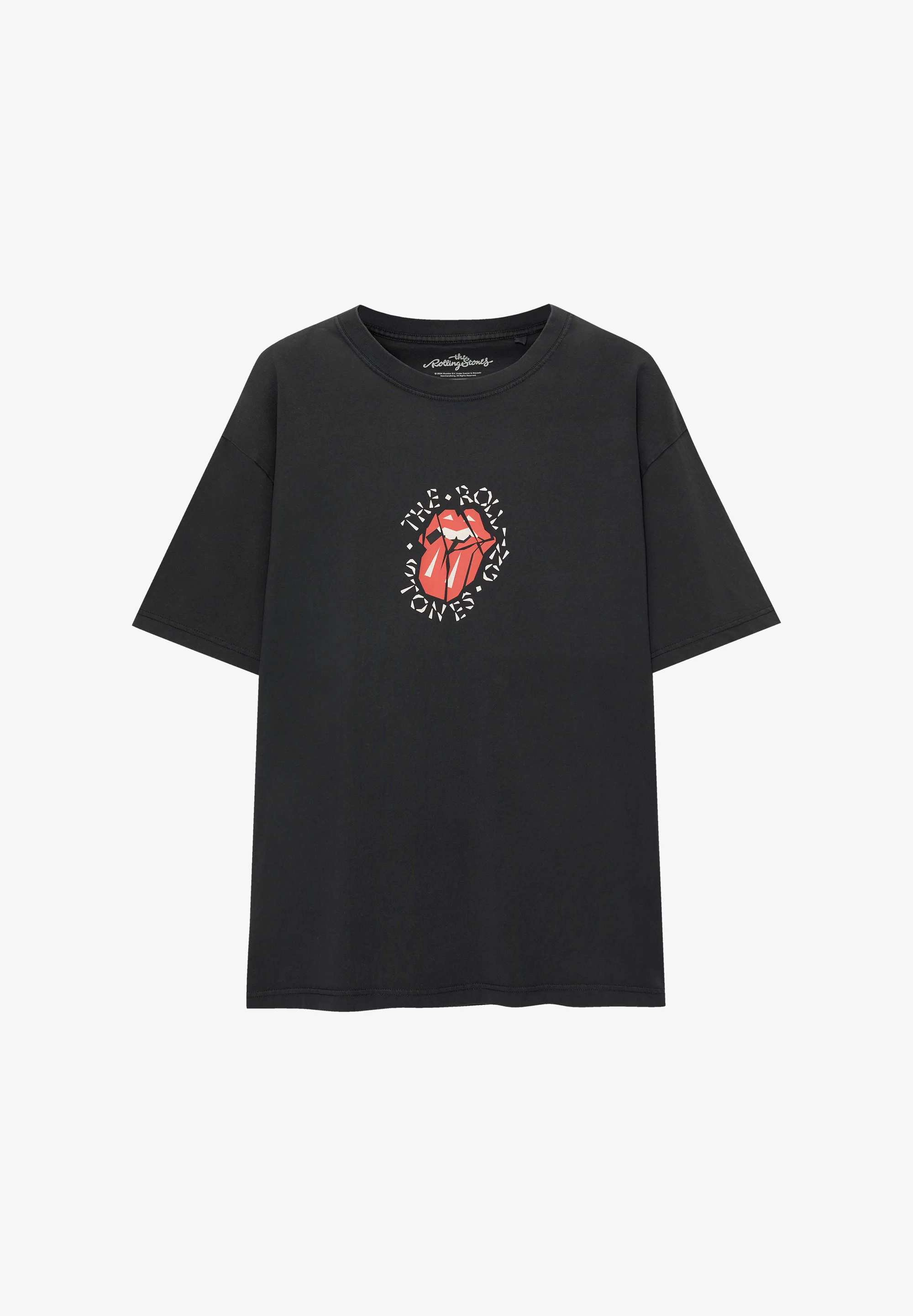 PULL&BEAR WASHED ROLLING STONES - Camiseta con estampado